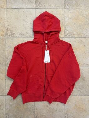Elwood Cherry Red Zip-Up Hoodie